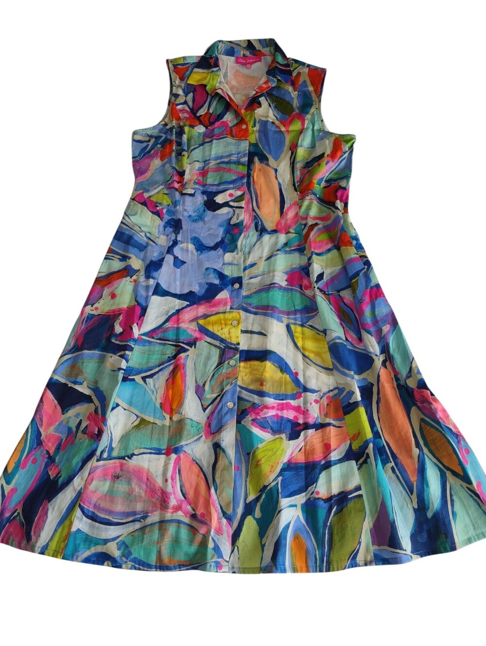 Claire Desjardins Large Sleeveless Button Front Dress